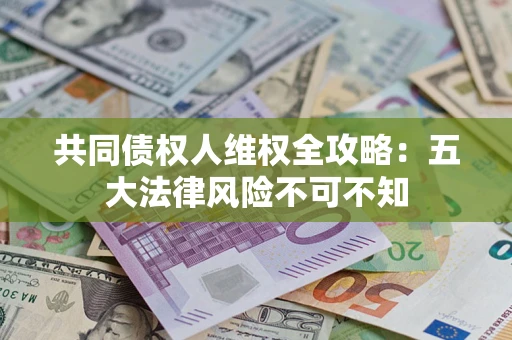 济南共同债权人维权全攻略：五大法律风险不可不知