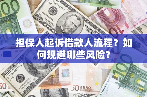 济南担保人起诉借款人流程？如何规避哪些风险？