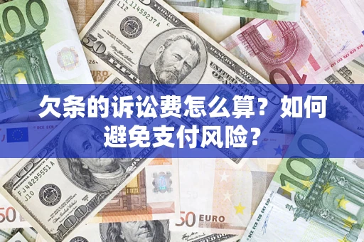 济南欠条的诉讼费怎么算？如何避免支付风险？